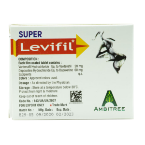 Alternative view of 雙效樂威壯Super Levifil 超級伟哥 80mg/4粒 助勃+延時 | 香港直營